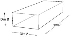 Rectangular Duct Straight 1500mm